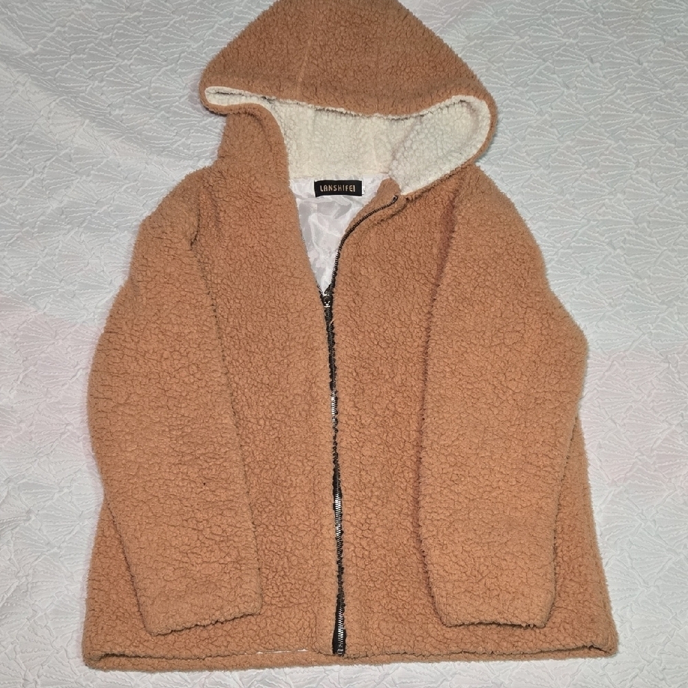 Lanshifei Tan Sherpa Jacket